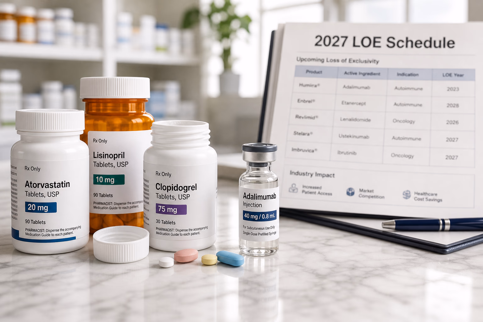 2027 Drug Patent Expirations: LOE Calendar & Pipeline