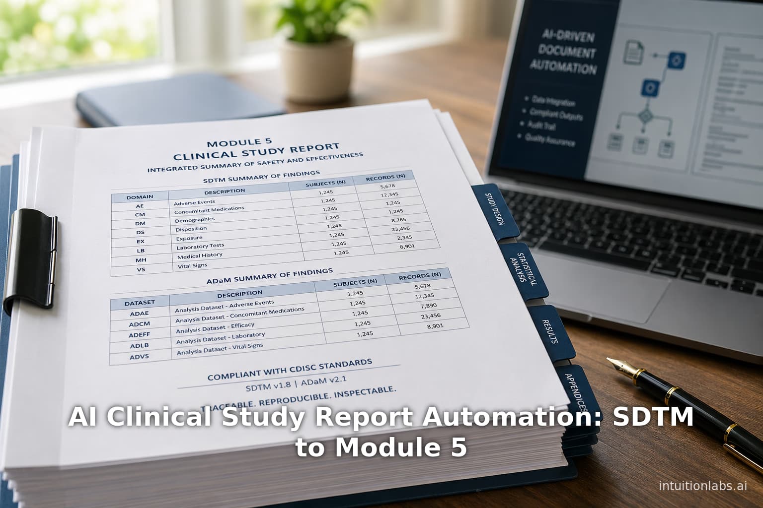 AI Clinical Study Report Automation: SDTM to Module 5