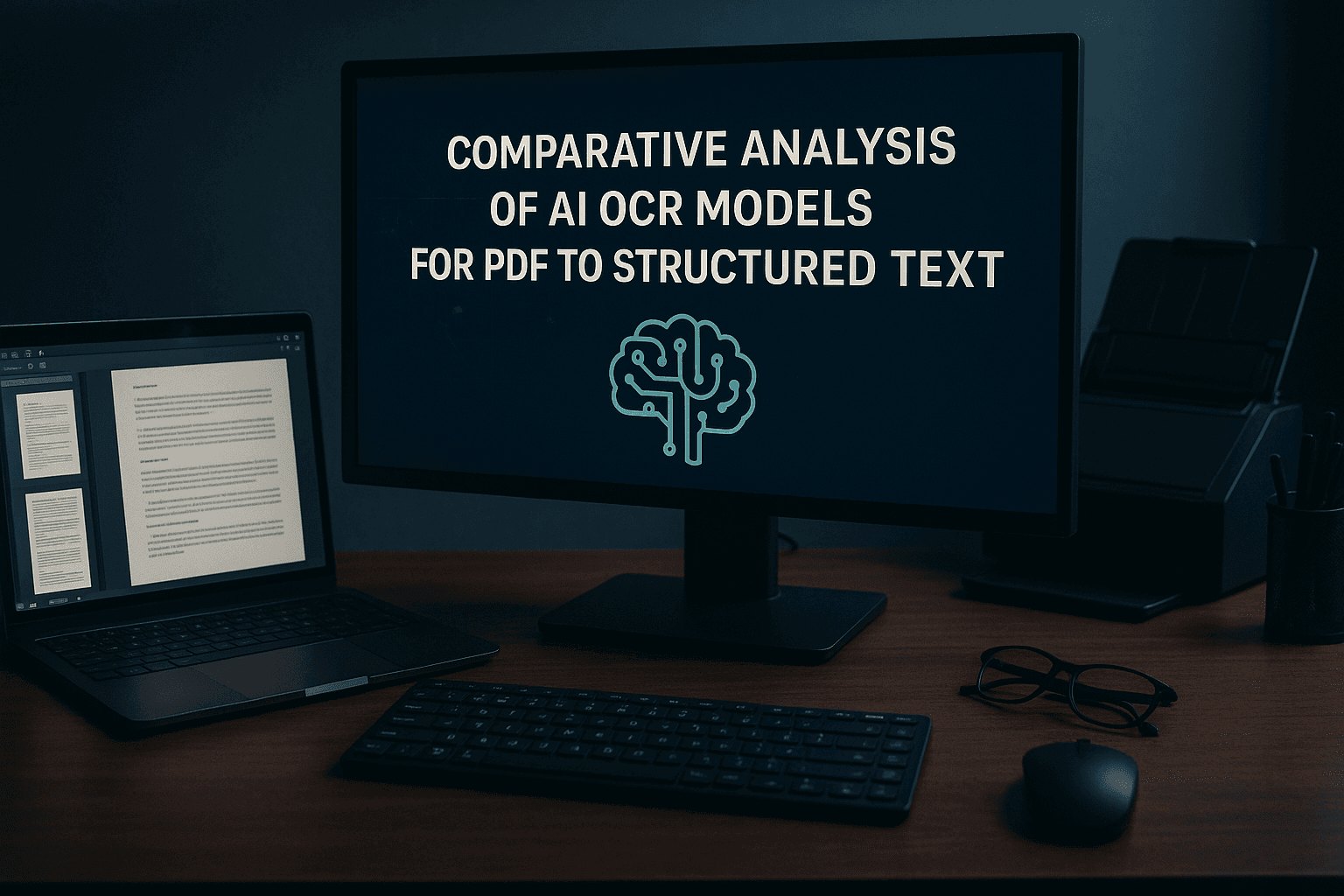 Comparative Analysis of AI OCR Models for PDF to Structured Text