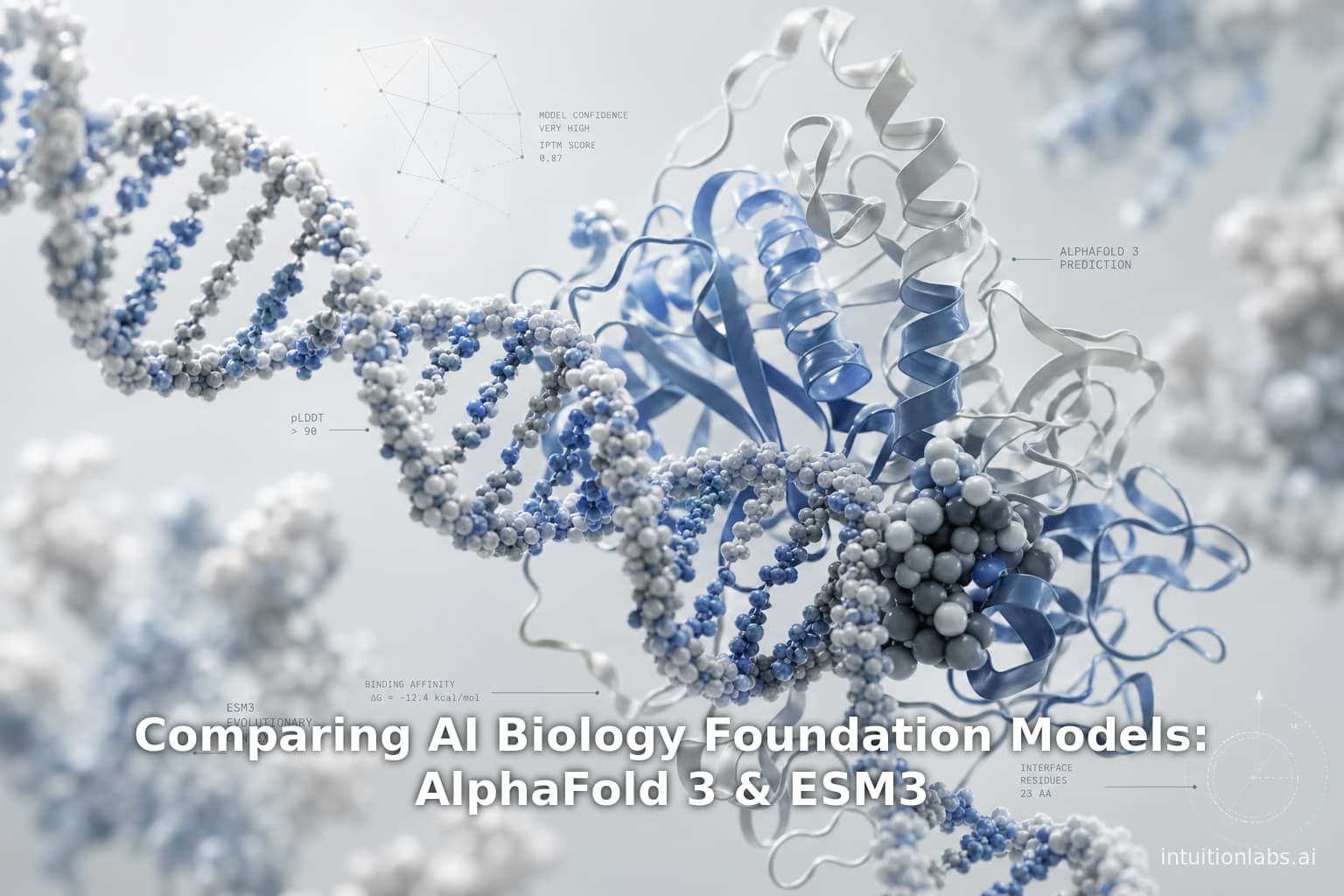 Comparing AI Biology Foundation Models: AlphaFold 3 & ESM3