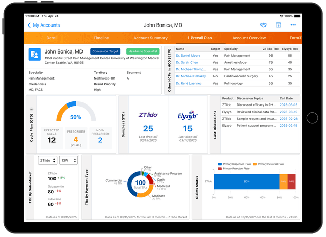 Pre-Call Planning Dashboard