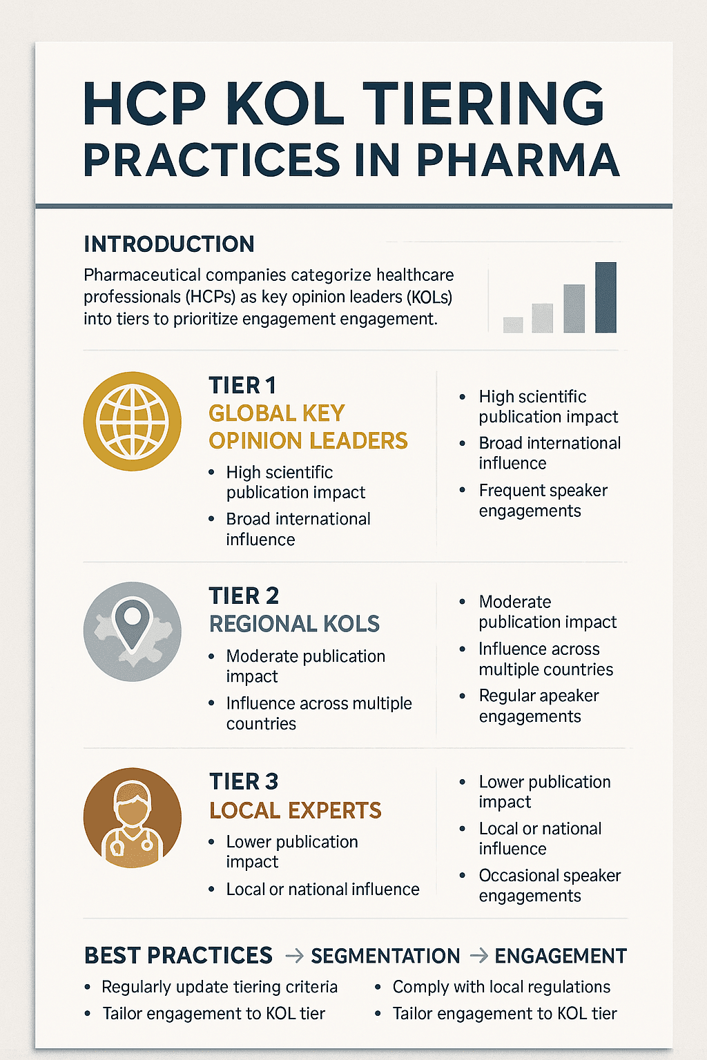 HCP KOL Tiering Practices in Pharmaceutical Companies