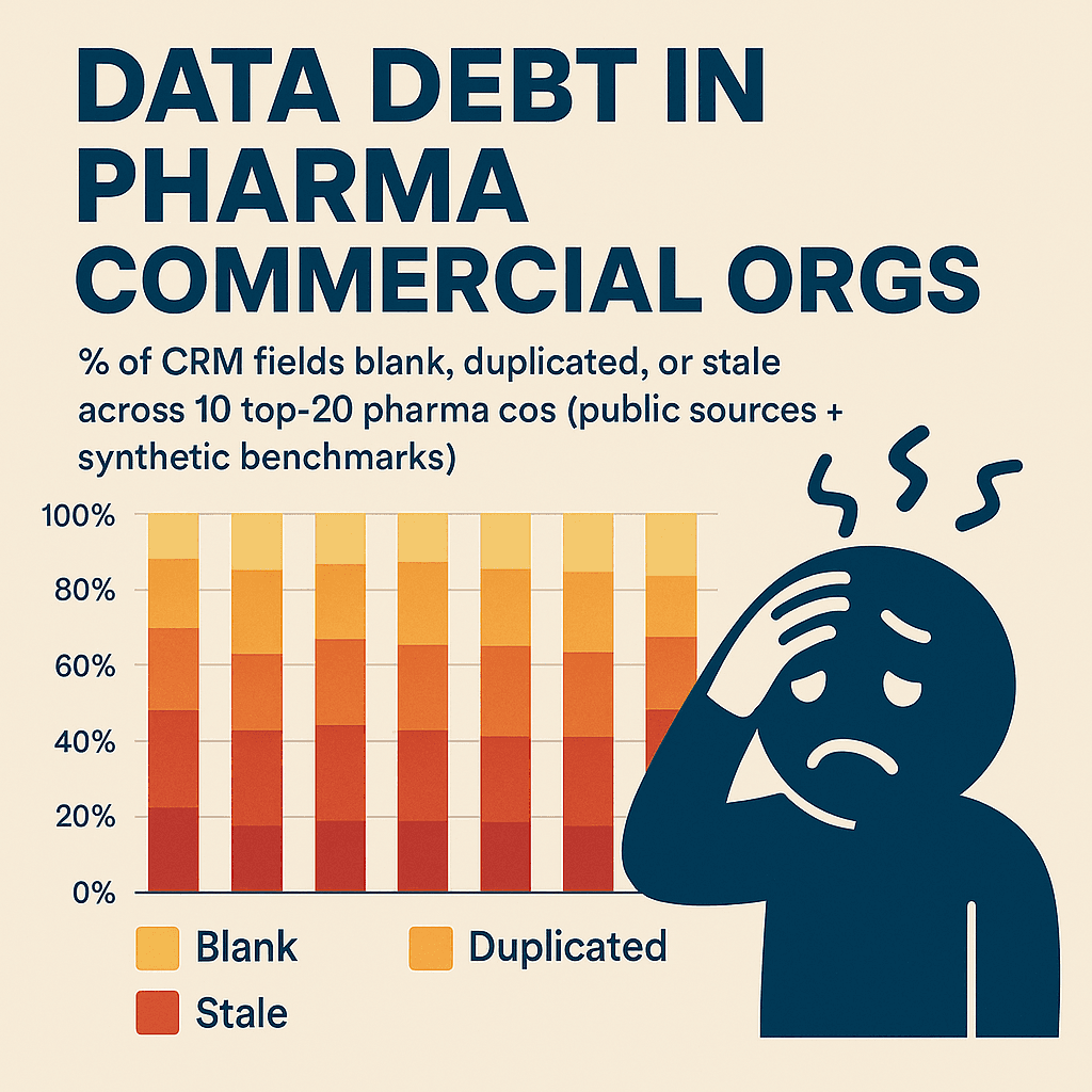 Data Debt in Pharma CRM Fields Across Organizations
