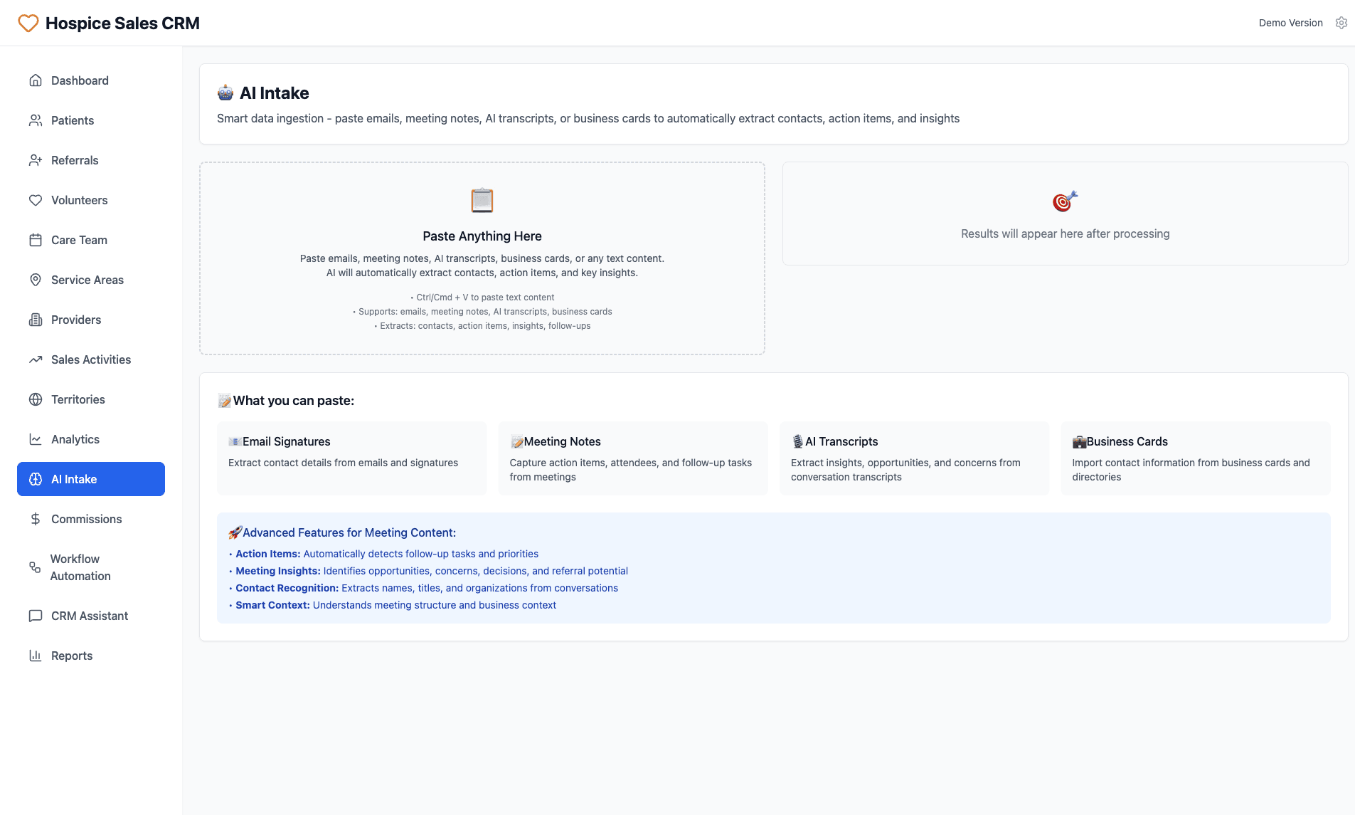 AI-Powered Smart Data Ingestion and Insight Extraction Interface