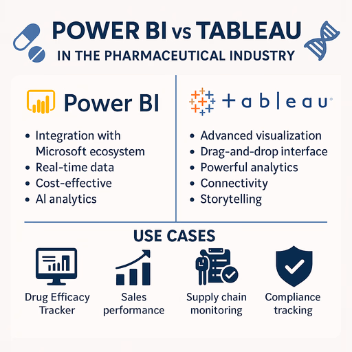 Power BI vs Tableau in Pharma: Full Comparison