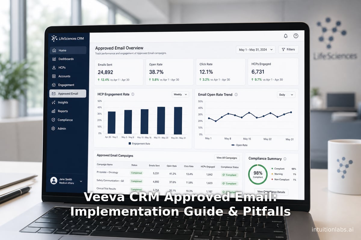 Veeva Email Veeva CRM Approved Email: Implementation Guide & Pitfalls | IntuitionLabs